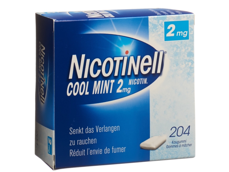 NICOTINEL Gum 2 g Cool Mint 204 pièces